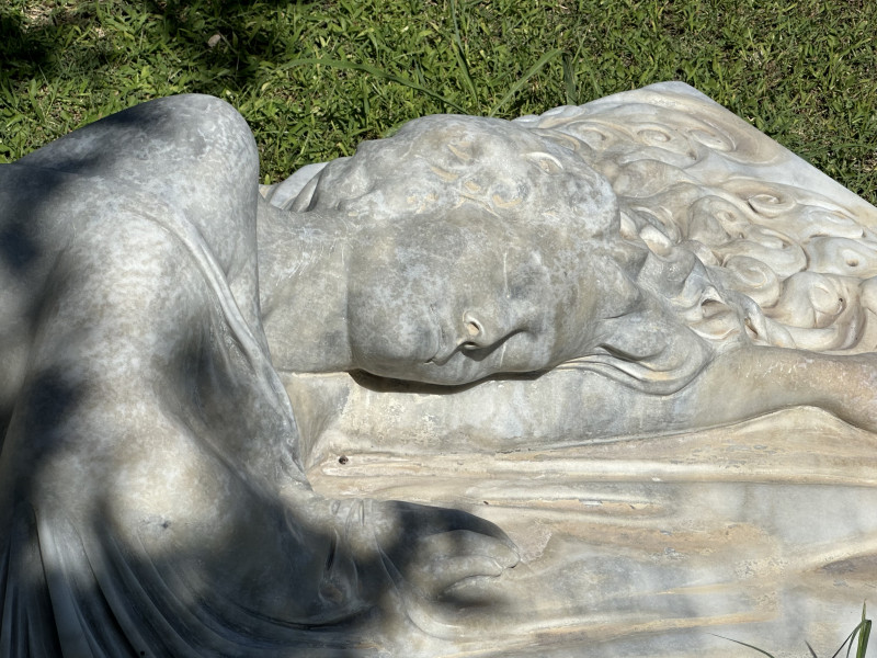 sleeping girl sculpture