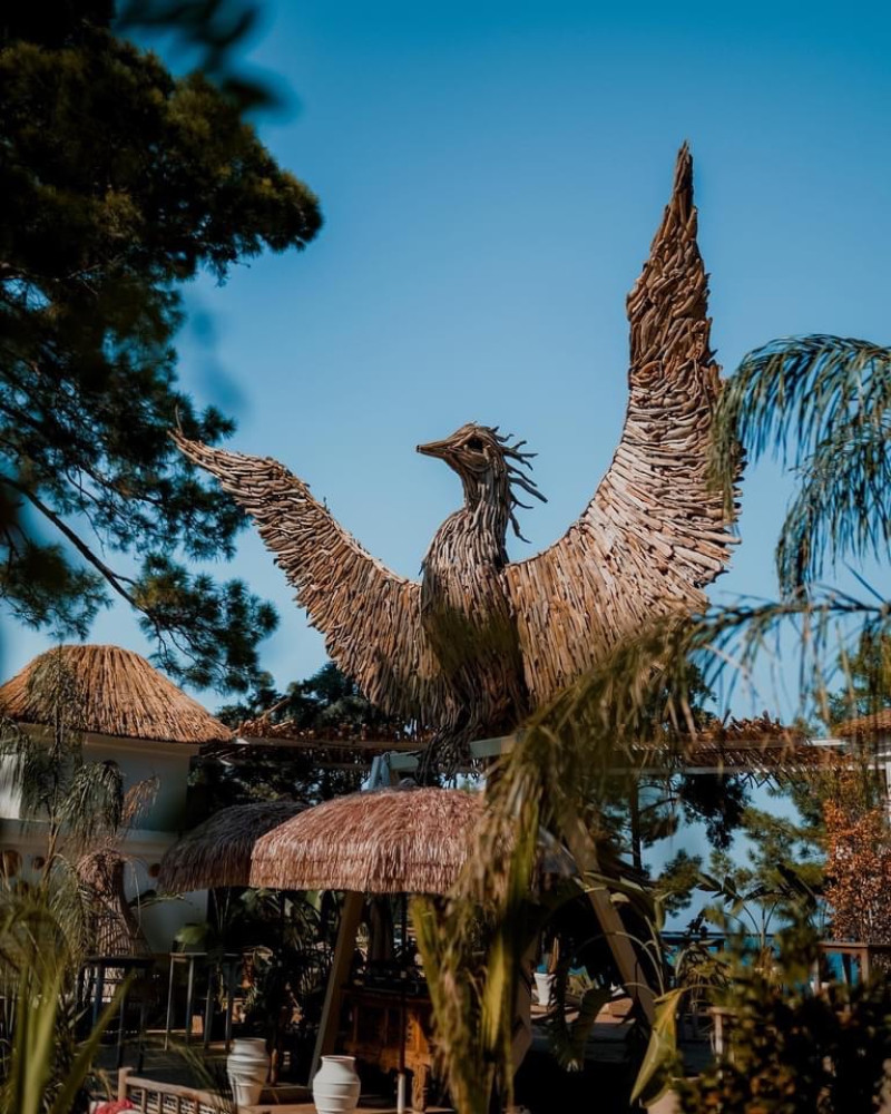 Large wooden bird